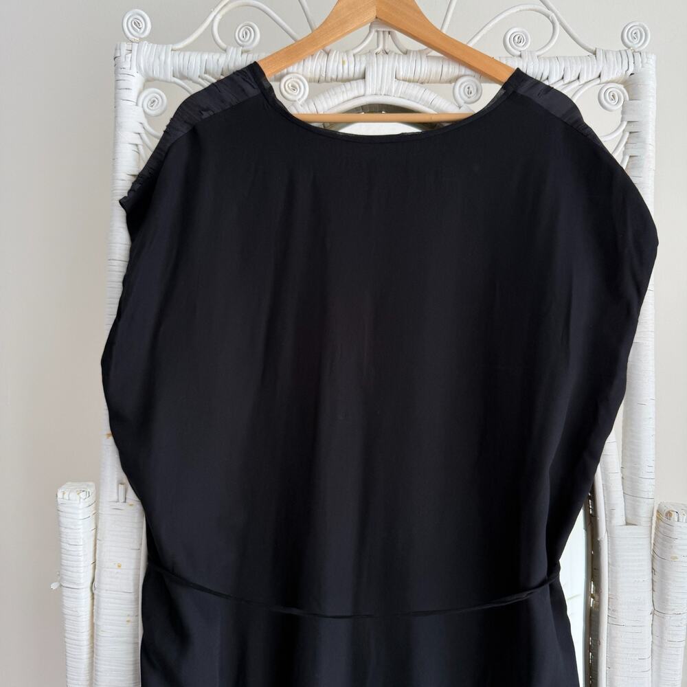 Pas de Calais Tunic Dress One Size Black Burnout Textured Crinkled Avant Garde - Picture 5 of 13